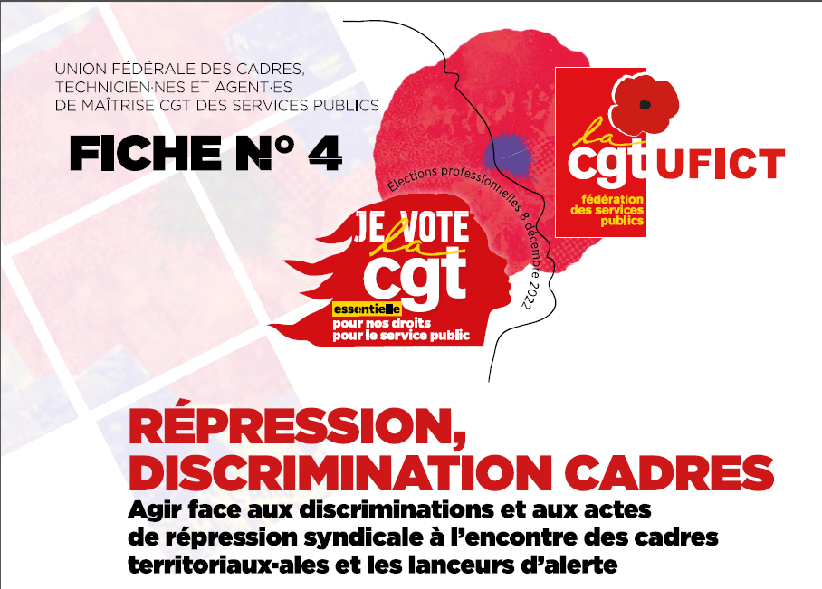 Fiche 4 – Répression, Discrimination Cadres | Le Kiosque Syndical