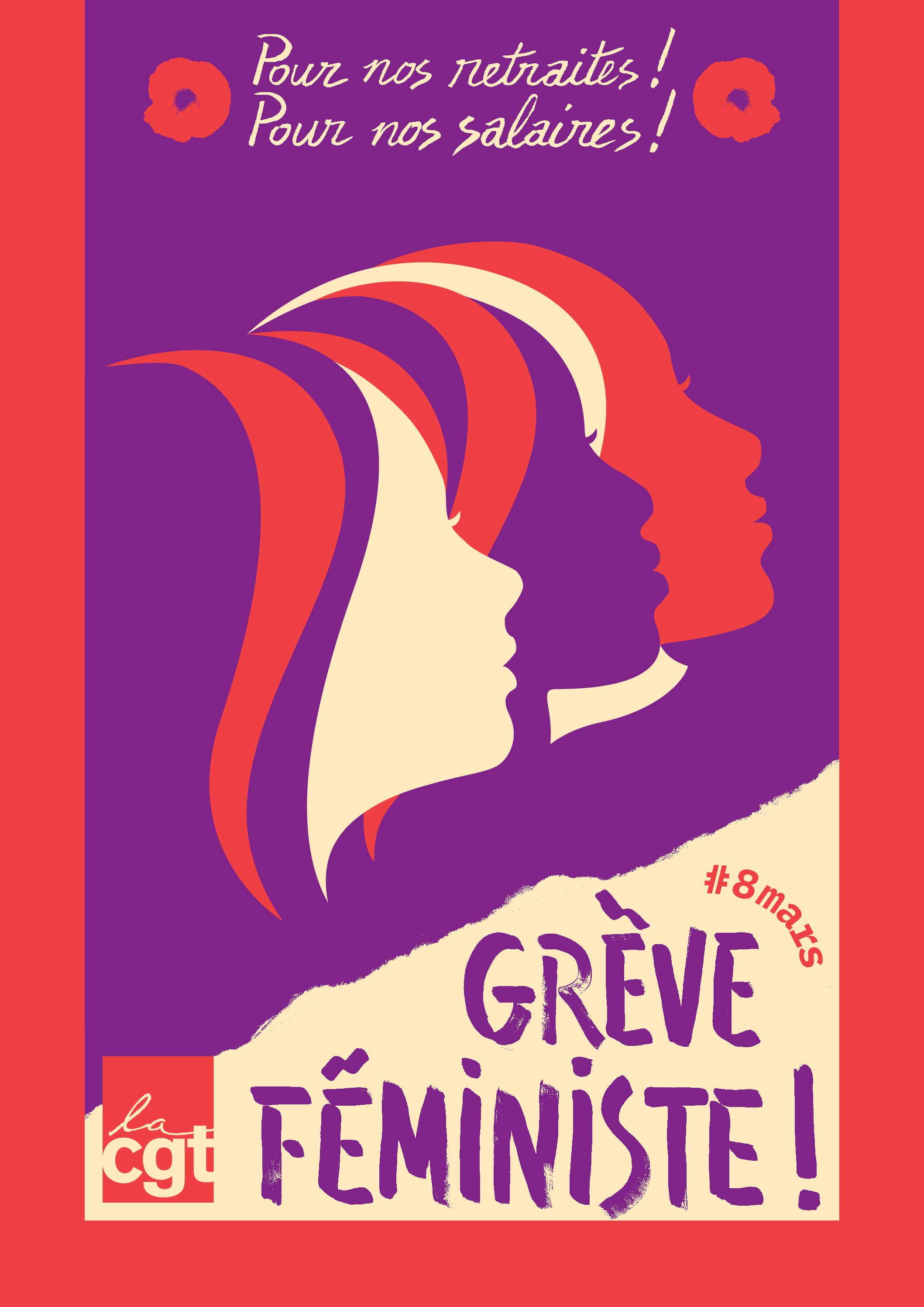 Affiche Pour La Grève Féministe Du 8 Mars Tractothèque