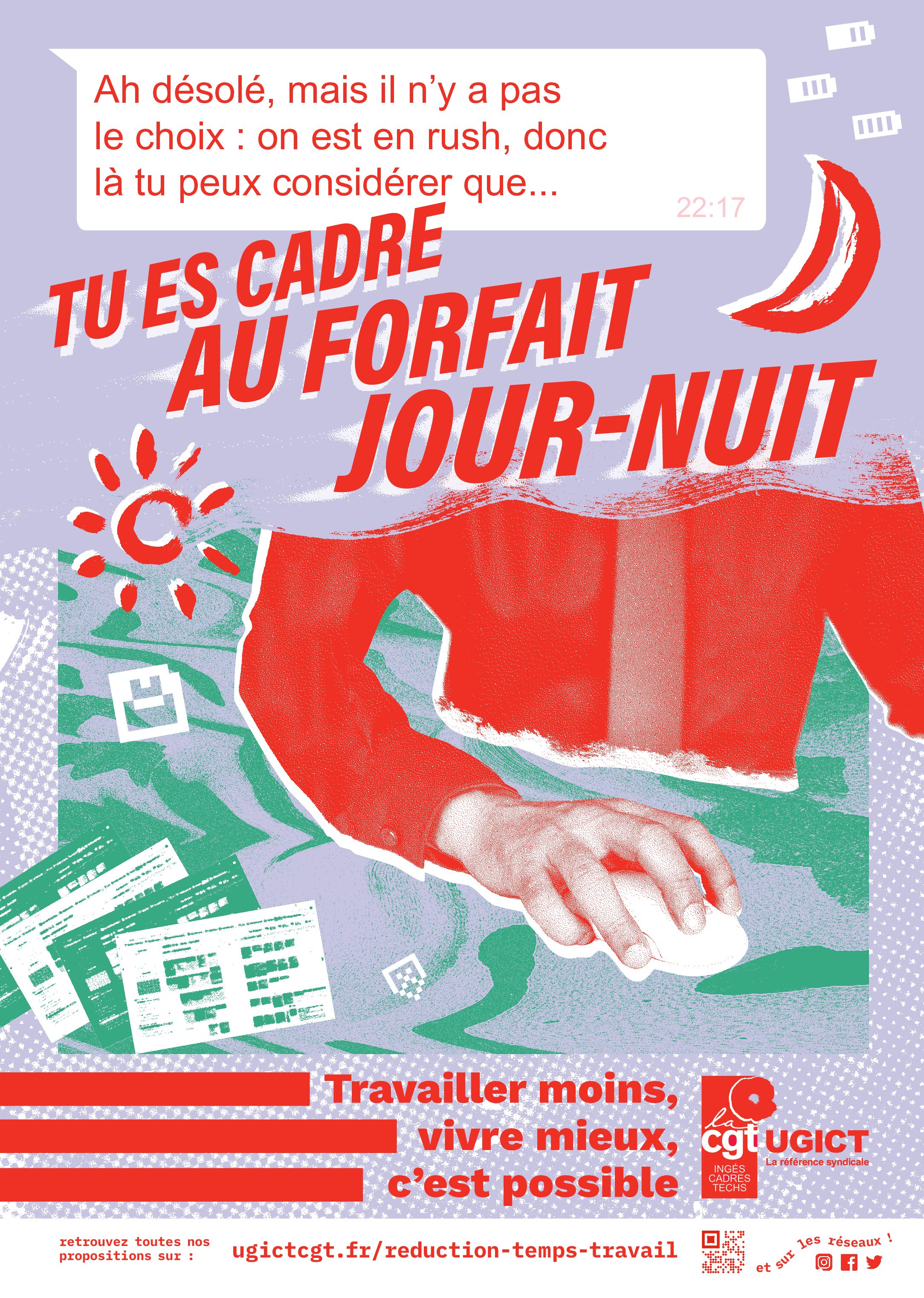 Affiche Réduction Temps de Travail 02 Cadre au forfait journuit